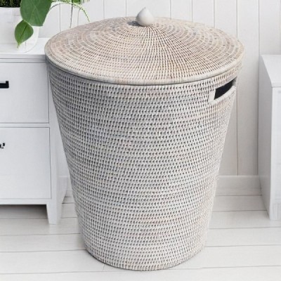 2014-001-0376 -  RATTAN TAPERED LAUNDRY BASKET DIRECT FROM FACTORY EXPORTER IN ASIA TO IMPORTERS