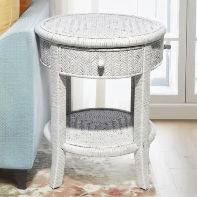 2024-06-3488 - WHITE ALFRESCO ROUND SIDE TABLE DIRECT FROM FACTORY EXPORTER IN ASIA TO IMPORTERS 2024-06-3488 - WHITE ALFRESCO ROUND SIDE TABLE DIRECT FROM FACTORY EXPORTER IN ASIA TO IMPORTERS