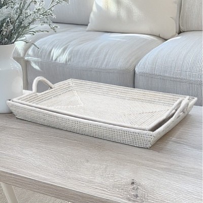 2023-06-2235 -  RATTAN THE ONE TRAY WITH HANDLE ( LARGE ) DIRECT FROM FACTORY EXPORTER IN ASIA TO IMPORTERS