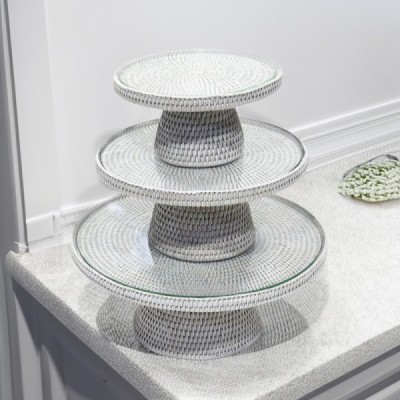 2023-06-2283 -  SET OF 3 RATTAN CAKE STANDS DIRECT FROM FACTORY EXPORTER IN ASIA TO IMPORTERS