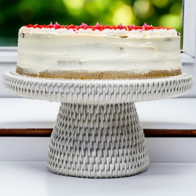 2023-06-2286 -  SMALL RATTAN CAKE STAND DIRECT FROM FACTORY EXPORTER IN ASIA TO IMPORTERS