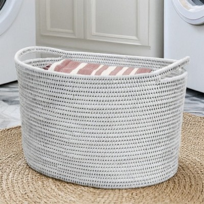 2025-03-4713 - LARGE OVAL WHITE LAUNDRY BASKET DIRECT FROM FACTORY EXPORTER IN ASIA TO IMPORTERS 2025-03-4713 - LARGE OVAL WHITE LAUNDRY BASKET DIRECT FROM FACTORY EXPORTER IN ASIA TO IMPORTERS