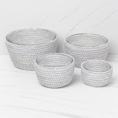 2024-06-3510 -  WHITE TABLE TOP SERVING BOWLS SET OF 4 DIRECT FROM FACTORY EXPORTER IN ASIA TO IMPORTERS