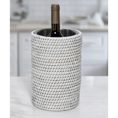 2024-10-3588 -  WHITE EMBROIDERY WINE COOLER DIRECT FROM FACTORY EXPORTER IN ASIA TO IMPORTERS