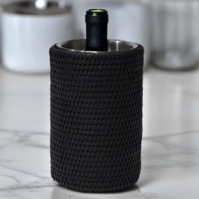 2024-10-3590 -  BLACK EMBROIDERY WINE COOLER DIRECT FROM FACTORY EXPORTER IN ASIA TO IMPORTERS