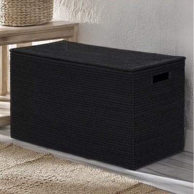 2024-10-3786 -  RECTANGULAR JET BLACK STORAGE BOX WITH LID DIRECT FROM FACTORY EXPORTER IN ASIA TO IMPORTERS