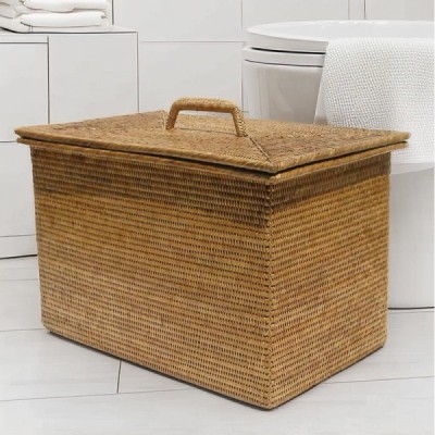 LA-101 -  RATTAN LAUNDRY BASKET - L DIRECT FROM FACTORY EXPORTER IN ASIA TO IMPORTERS