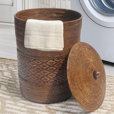 LA-29 - RATTAN ORCHID LAUDRY BASKET DIRECT FROM FACTORY EXPORTER IN ASIA TO IMPORTERS LA-29 - RATTAN ORCHID LAUDRY BASKET DIRECT FROM FACTORY EXPORTER IN ASIA TO IMPORTERS