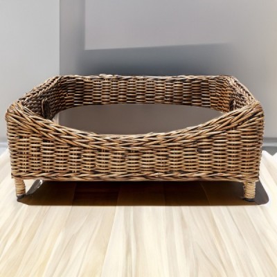 2023-01-1986 -  RATTAN SPLIT WEAVE 2 SIDED PET BED (SMALL) DIRECT FROM FACTORY EXPORTER IN ASIA TO IMPORTERS