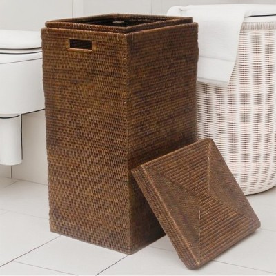 LA-45 - RATTAN LAUNDRY BASKET WITH LID WITH COTTON LINER DIRECT FROM FACTORY EXPORTER IN ASIA TO IMPORTERS LA-45 - RATTAN LAUNDRY BASKET WITH LID WITH COTTON LINER DIRECT FROM FACTORY EXPORTER IN ASIA TO IMPORTERS