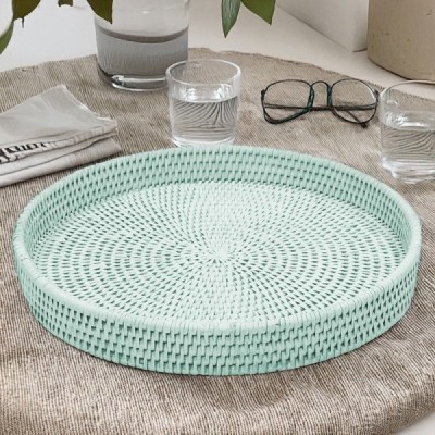 2024-11-3853 -  RATTAN ROUND CHEESE TRAY DIRECT FROM FACTORY EXPORTER IN ASIA TO IMPORTERS