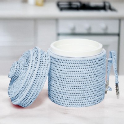 2024-11-4463 - RATTAN ICE BUCKET WITH TONGS DIRECT FROM FACTORY EXPORTER IN ASIA TO IMPORTERS 2024-11-4463 - RATTAN ICE BUCKET WITH TONGS DIRECT FROM FACTORY EXPORTER IN ASIA TO IMPORTERS