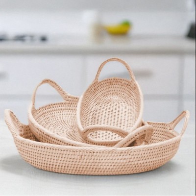 2024-11-4076 -  SET OF 3 RATTAN  OVAL TRAY DIRECT FROM FACTORY EXPORTER IN ASIA TO IMPORTERS