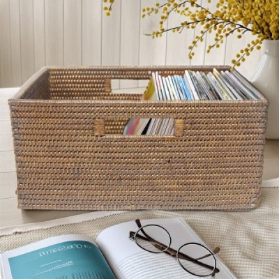 2024-06-3468 -  BROWN LOW STORAGE BASKET DIRECT FROM FACTORY EXPORTER IN ASIA TO IMPORTERS