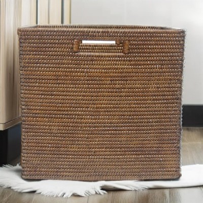 2024-06-3475 -  BROWN DEEP STORAGE BASKET DIRECT FROM FACTORY EXPORTER IN ASIA TO IMPORTERS