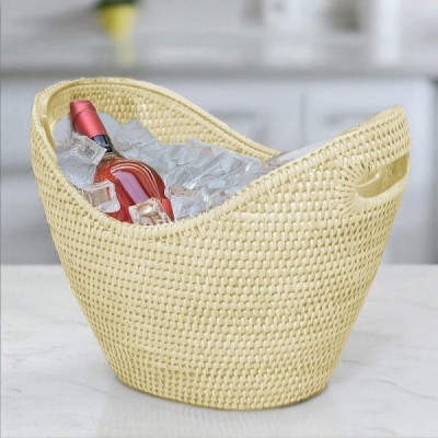 2024-11-4169 -  RATTAN WINE AUTUMN GREY DRINKS HOLDER DIRECT FROM FACTORY EXPORTER IN ASIA TO IMPORTERS