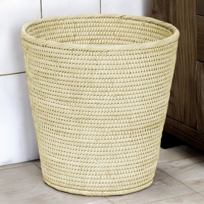 2024-11-4245 -  RATTAN ROUND TAPERED WASTE BIN DIRECT FROM FACTORY EXPORTER IN ASIA TO IMPORTERS