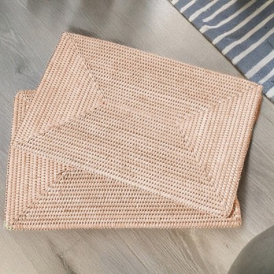 2024-11-4094 - RATTAN RECTANGULAR PLACEMAT 2024-11-4094 - RATTAN RECTANGULAR PLACEMAT
