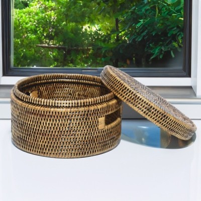 2023-11-2933 -  RATTAN ROUND SMALL STORAGE BOX  DIRECT FROM FACTORY EXPORTER IN ASIA TO IMPORTERS