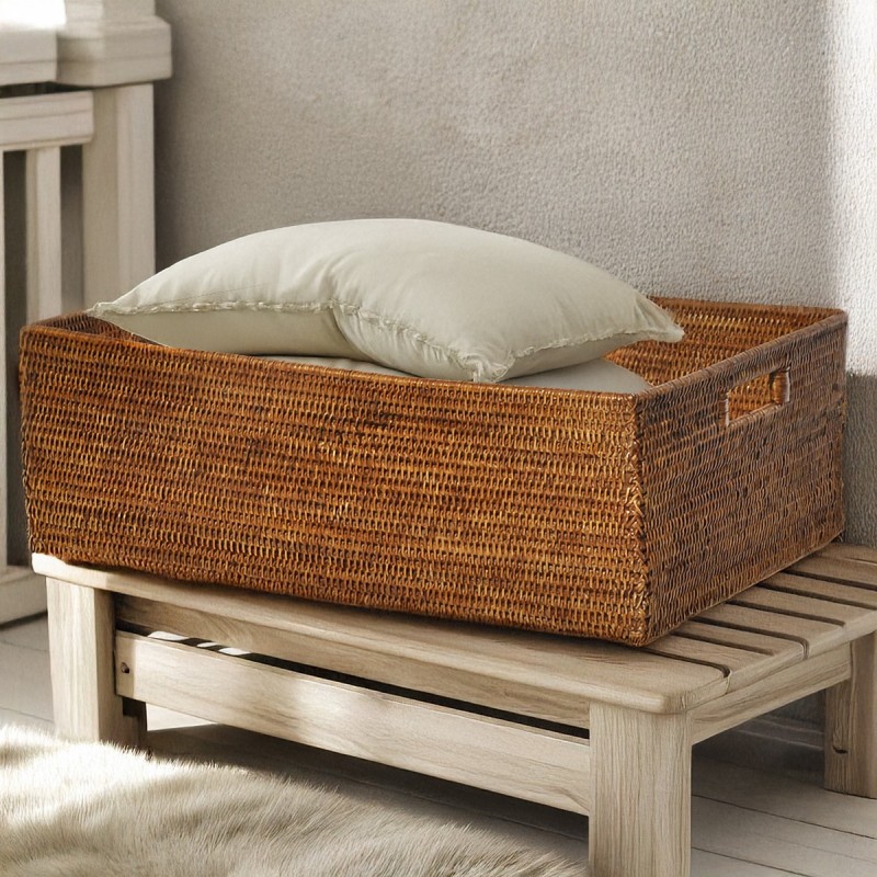 RATTAN RATTAN TOILET ROLL STORAGE CONTAINER FROM RATTAN ISLAND FACTORY