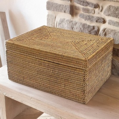 BOX-17 -  RATTAN JAPANESE STORAGE BOX DIRECT FROM FACTORY EXPORTER IN ASIA TO IMPORTERS