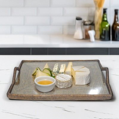 2023-06-2225 - RATTAN RECT TRAY WITH HANDLE /LARGE 2023-06-2225 - RATTAN RECT TRAY WITH HANDLE /LARGE