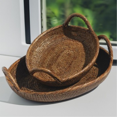 2023-01-1998 -  RATTAN OVAL FRUIT TRAYS DIRECT FROM FACTORY EXPORTER IN ASIA TO IMPORTERS