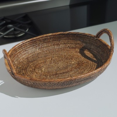 2023-01-1999 -  RATTAN OVAL FRUIT TRAY DIRECT FROM FACTORY EXPORTER IN ASIA TO IMPORTERS