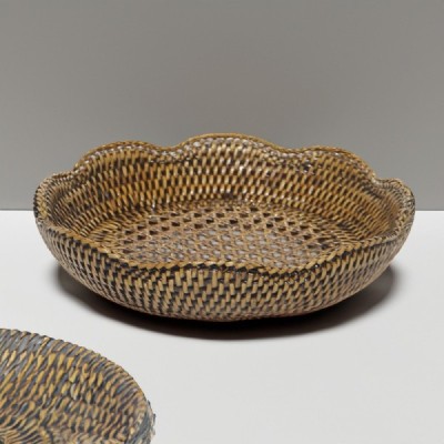 2023-07-2778 -  RATTAN SCALLOPED STACKING BOWLS MED DIRECT FROM FACTORY EXPORTER IN ASIA TO IMPORTERS