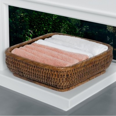 BO-45 -  RATTAN SQUARE PYREX COVER FOR SQ. GLASS PYREX (MEDIUM) DIRECT FROM FACTORY EXPORTER IN ASIA TO IMPORTERS