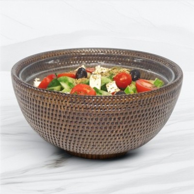 2024-06-3519 -  BROWN ROUND RATTAN SALAD BOWL DIRECT FROM FACTORY EXPORTER IN ASIA TO IMPORTERS