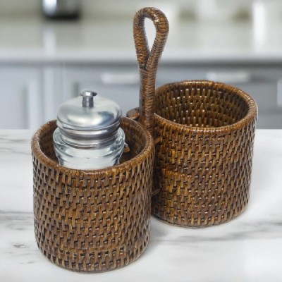 2023-06-2428 - RATTAN TWIN CONDIMENT HOLDER DIRECT FROM FACTORY EXPORTER IN ASIA TO IMPORTERS 2023-06-2428 - RATTAN TWIN CONDIMENT HOLDER DIRECT FROM FACTORY EXPORTER IN ASIA TO IMPORTERS