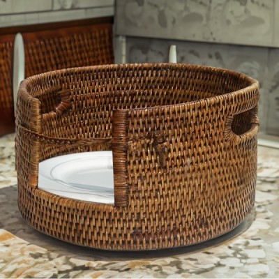 2023-12-2981 -  RATTAN 8 PLATE KITCHEN WARE HOLDER DIRECT FROM FACTORY EXPORTER IN ASIA TO IMPORTERS