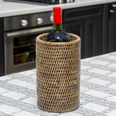 2023-12-3002 -  RATTAN WINE BOTTLE HOLDER DIRECT FROM FACTORY EXPORTER IN ASIA TO IMPORTERS