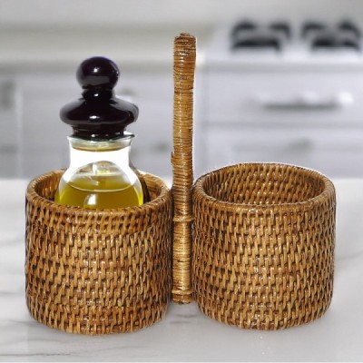 RD-0013-0065 - RATTAN TWIN CONDIMENT HOLDER DIRECT FROM FACTORY EXPORTER IN ASIA TO IMPORTERS RD-0013-0065 - RATTAN TWIN CONDIMENT HOLDER DIRECT FROM FACTORY EXPORTER IN ASIA TO IMPORTERS