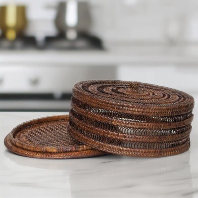 FO-10 -  RATTAN ROUND CAKE COVER