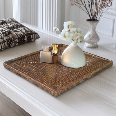 PL-2 - RATTAN SQUARE SMALL PLACEMAT PL-2 - RATTAN SQUARE SMALL PLACEMAT