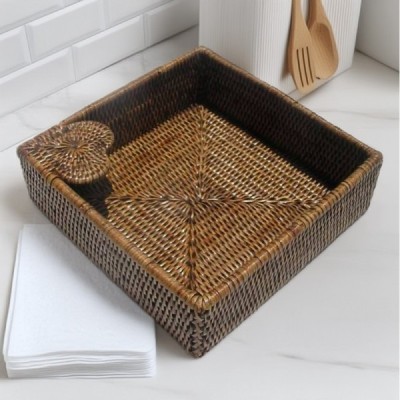 KI-73 -  RATTAN MEMO PAD TRAY DIRECT FROM FACTORY EXPORTER IN ASIA TO IMPORTERS