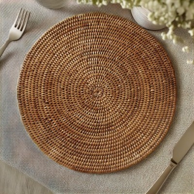 2013-012-0098 -  MEDIUM RATTAN ROUND RATTAN PLACEMAT DIRECT FROM FACTORY EXPORTER IN ASIA TO IMPORTERS