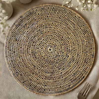 2024-06-3417 -  ROUND BROWN PLACEMAT DIRECT FROM FACTORY EXPORTER IN ASIA TO IMPORTERS