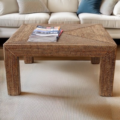 2023-01-1937 -  RATTAN LOW SQUARE COFFEE TABLE DIRECT FROM FACTORY EXPORTER IN ASIA TO IMPORTERS