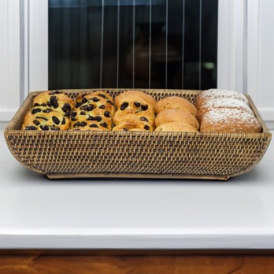 2023-01-2091 -  RATTAN LONG BREAD BASKET DIRECT FROM FACTORY EXPORTER IN ASIA TO IMPORTERS