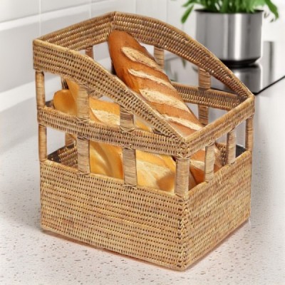 2023-01-2183 -  RATTAN BAKERY SHOP FRENCH STICK HOLDER DIRECT FROM FACTORY EXPORTER IN ASIA TO IMPORTERS