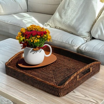 2014-001-0506 - RATTAN MORNING TRAY SQUARE DIRECT FROM FACTORY EXPORTER IN ASIA TO IMPORTERS 2014-001-0506 - RATTAN MORNING TRAY SQUARE DIRECT FROM FACTORY EXPORTER IN ASIA TO IMPORTERS