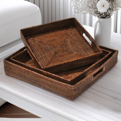 2014-011-0857 - RATTAN 3 PIECE SET OF SQUARE TRAYS WITH INSERT HANDLES DIRECT FROM FACTORY EXPORTER IN ASIA TO IMPORTERS 2014-011-0857 - RATTAN 3 PIECE SET OF SQUARE TRAYS WITH INSERT HANDLES DIRECT FROM FACTORY EXPORTER IN ASIA TO IMPORTERS