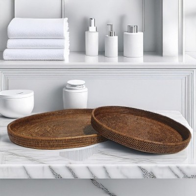 2023-01-2007 - RATTAN SET OF 2 OVAL TRAYS DIRECT FROM FACTORY EXPORTER IN ASIA TO IMPORTERS 2023-01-2007 - RATTAN SET OF 2 OVAL TRAYS DIRECT FROM FACTORY EXPORTER IN ASIA TO IMPORTERS