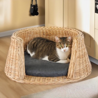 2023-01-2081 -  RATTAN CAT & DOG BED DIRECT FROM FACTORY EXPORTER IN ASIA TO IMPORTERS