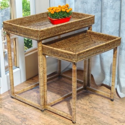 2024-01-3082 - SET OF TWO BROWN COFFEE TABLES DIRECT FROM FACTORY EXPORTER IN ASIA TO IMPORTERS 2024-01-3082 - SET OF TWO BROWN COFFEE TABLES DIRECT FROM FACTORY EXPORTER IN ASIA TO IMPORTERS
