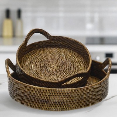 2023-06-2301 - RATTAN ROUND TRAY WITH HANDLE (L) DIRECT FROM FACTORY EXPORTER IN ASIA TO IMPORTERS 2023-06-2301 - RATTAN ROUND TRAY WITH HANDLE (L) DIRECT FROM FACTORY EXPORTER IN ASIA TO IMPORTERS