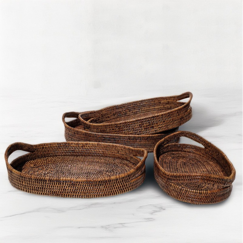 RATTAN ISLAND RECTANGULAR TRAYS WITH INSERT HANDLES DIRECT FROM ASIA MANUFACTURER 202301